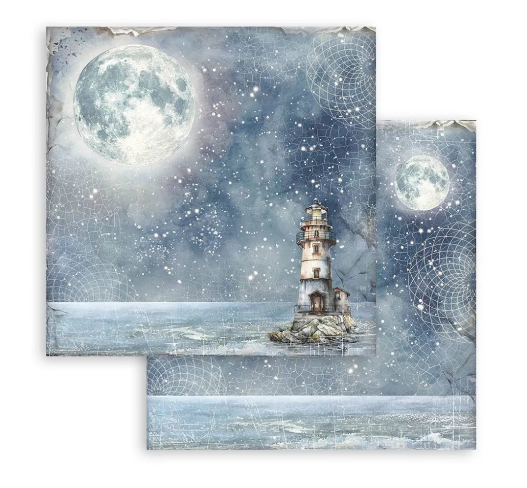 Stamperia Farb- & Motivblöcke|Scrapbooking>Scrapbook-Block "Silent Sea Backgrounds"