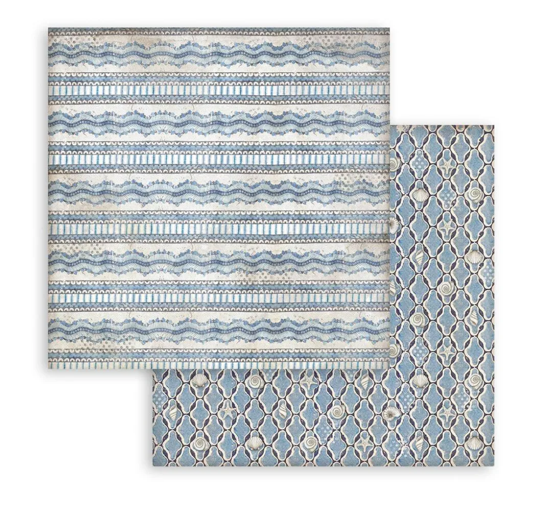 Stamperia Farb- & Motivblöcke|Scrapbooking>Scrapbook-Block "Silent Sea Backgrounds"