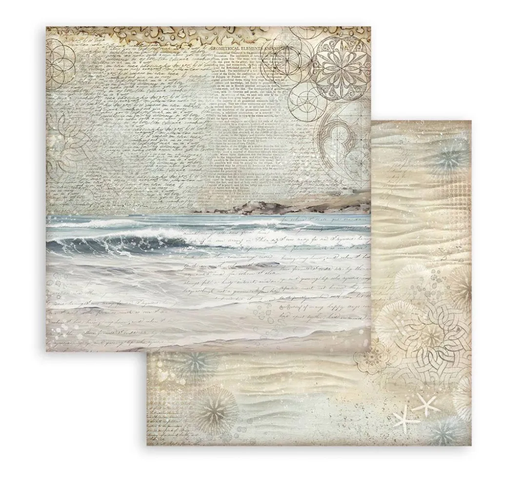 Stamperia Farb- & Motivblöcke|Scrapbooking>Scrapbook-Block "Silent Sea Backgrounds"