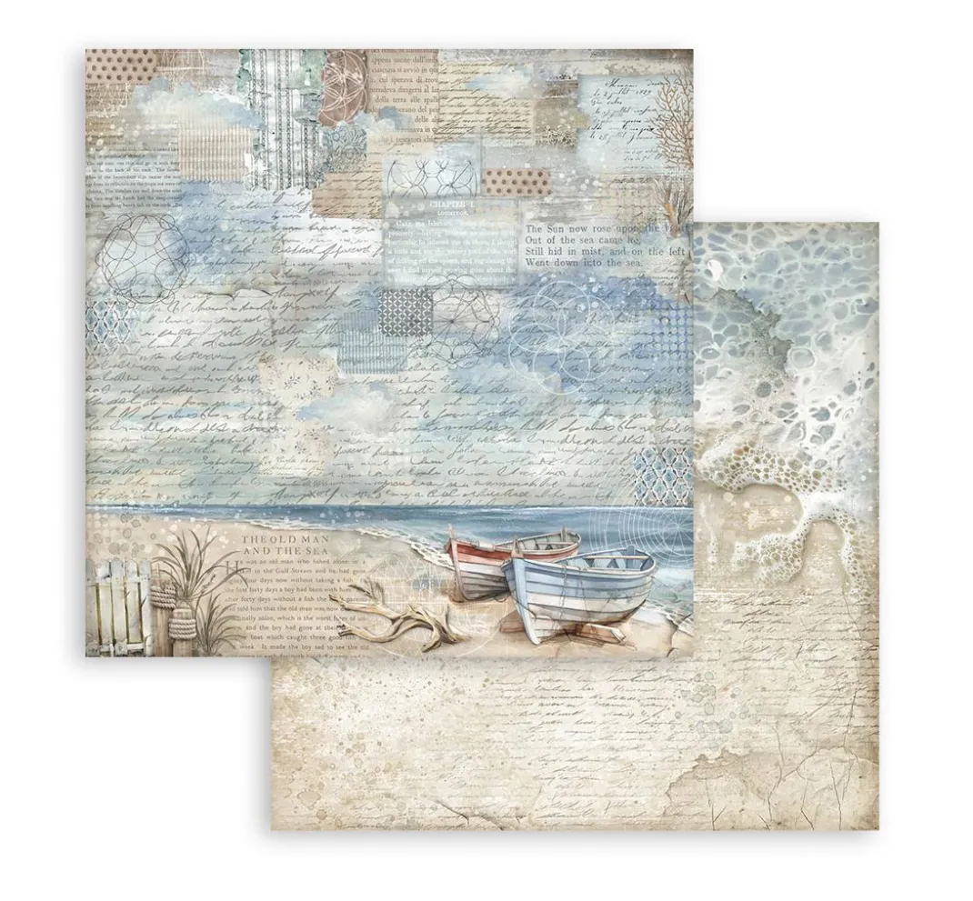 Stamperia Farb- & Motivblöcke|Scrapbooking>Scrapbook-Block "Silent Sea Backgrounds"