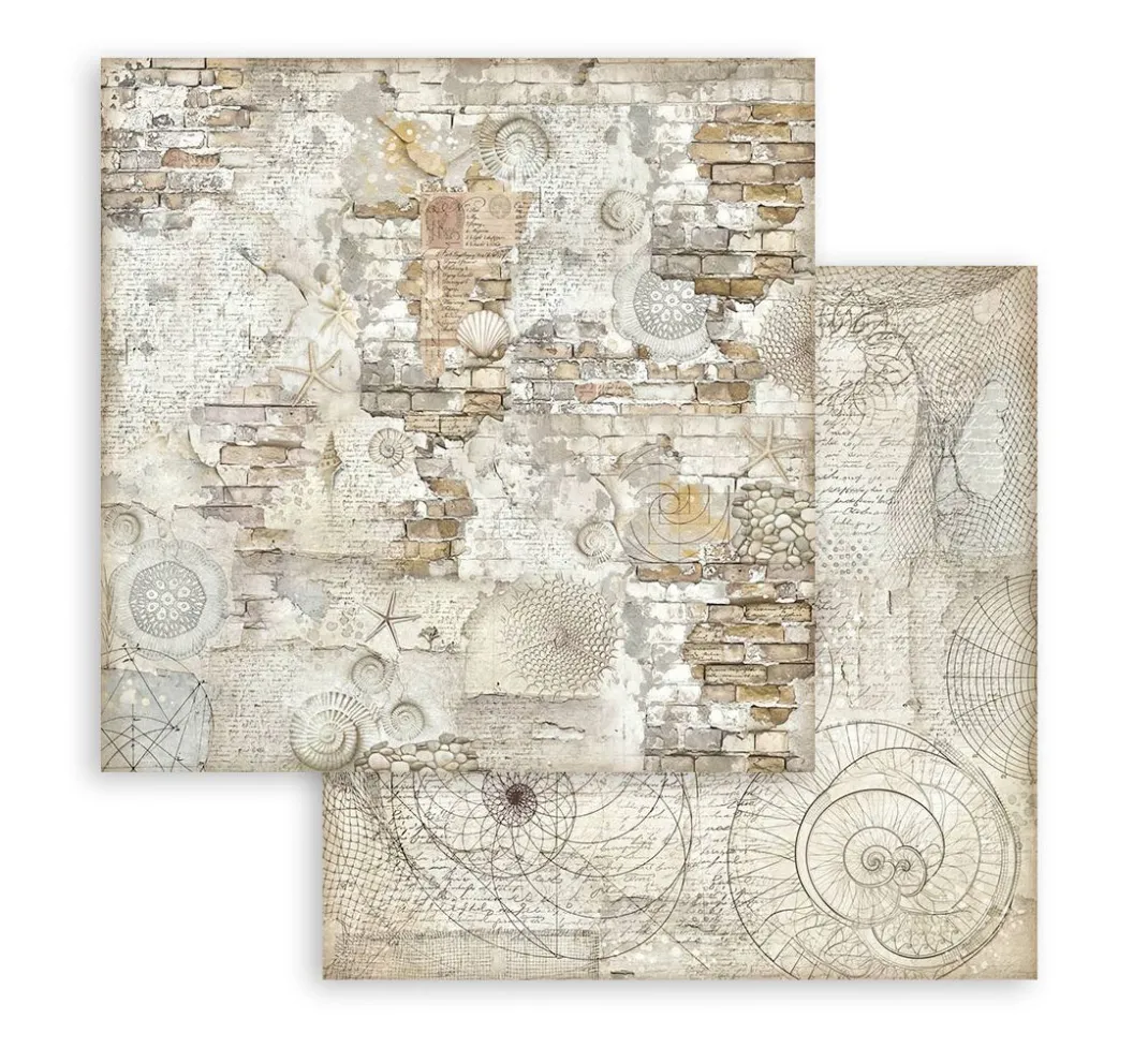 Stamperia Farb- & Motivblöcke|Scrapbooking>Scrapbook-Block "Silent Sea Backgrounds"
