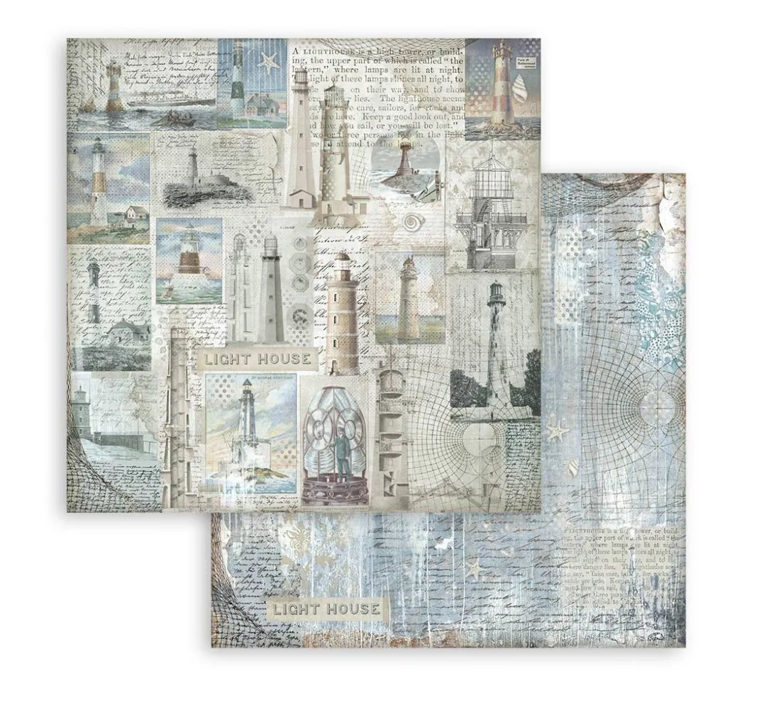 Stamperia Farb- & Motivblöcke|Scrapbooking>Scrapbook-Block "Silent Sea Backgrounds"