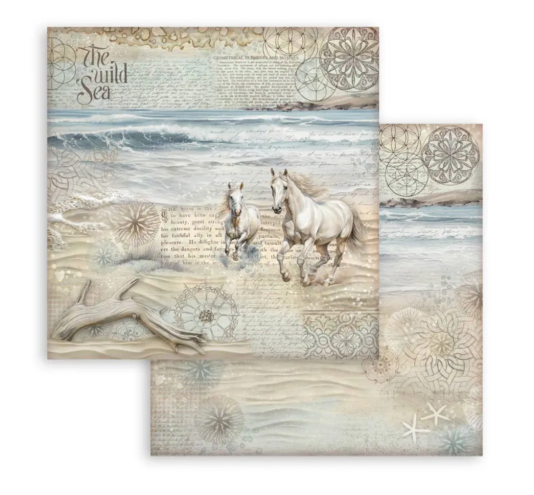 Stamperia Farb- & Motivblöcke|Scrapbooking>Scrapbook-Block "Silent Sea"