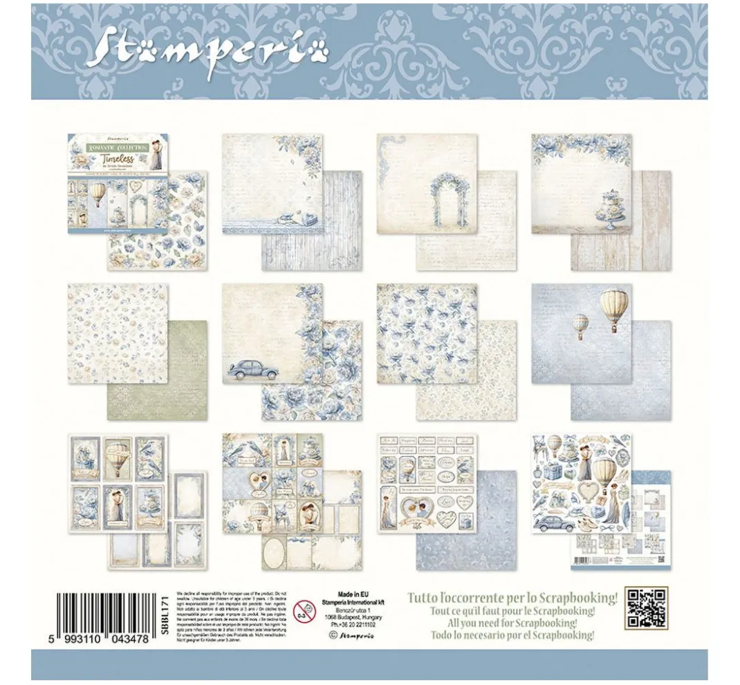 Stamperia Farb- & Motivblöcke|Scrapbooking>Scrapbook-Block "Timeless"