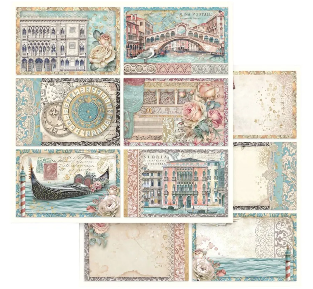 Stamperia Farb- & Motivblöcke|Scrapbooking>Scrapbook-Block "Venice"