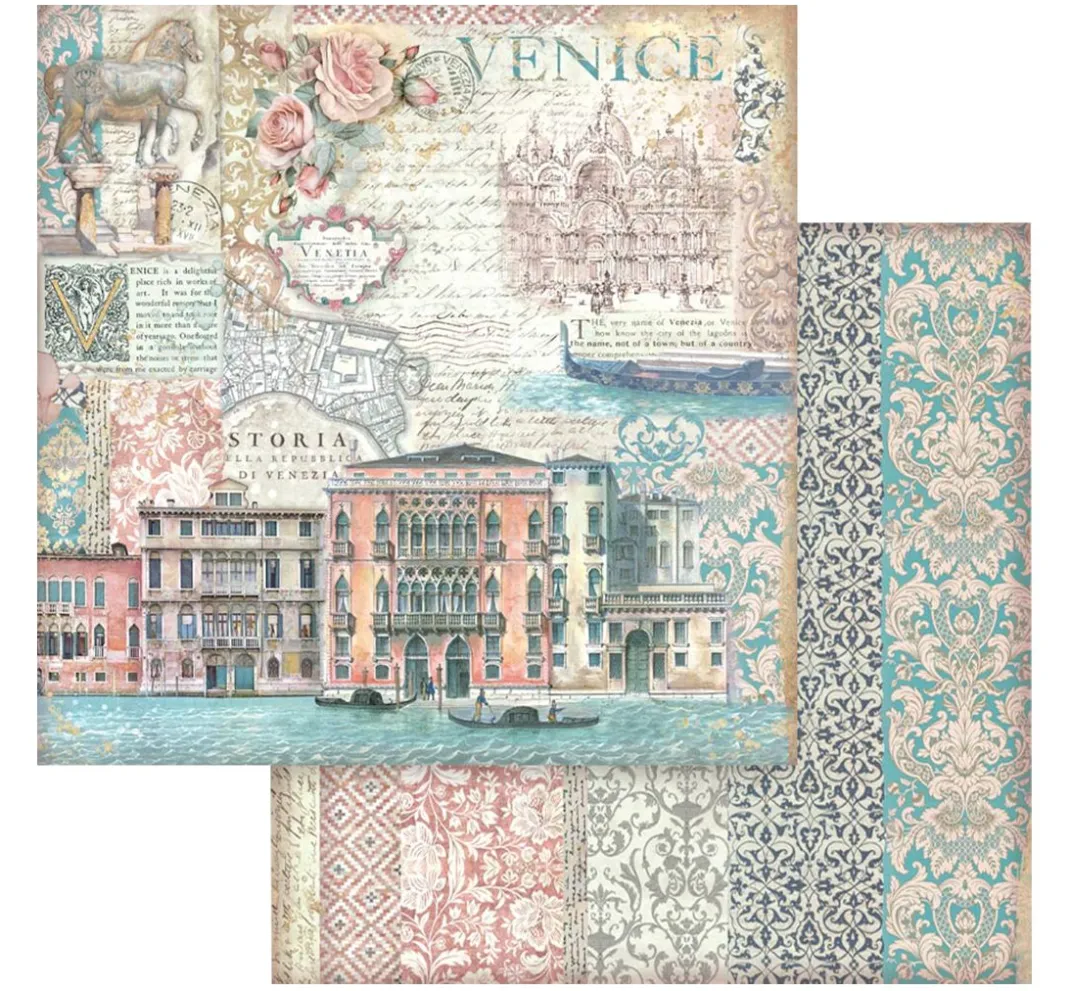 Stamperia Farb- & Motivblöcke|Scrapbooking>Scrapbook-Block "Venice"