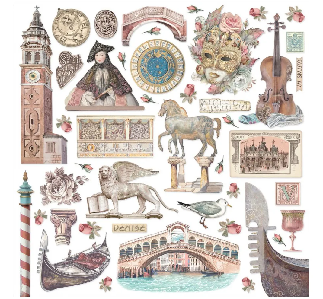 Stamperia Farb- & Motivblöcke|Scrapbooking>Scrapbook-Block "Venice"
