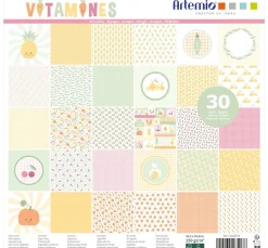 Kinder Artemio Papier|Farb- & Motivblöcke>Scrapbook-Block "Vitamine"
