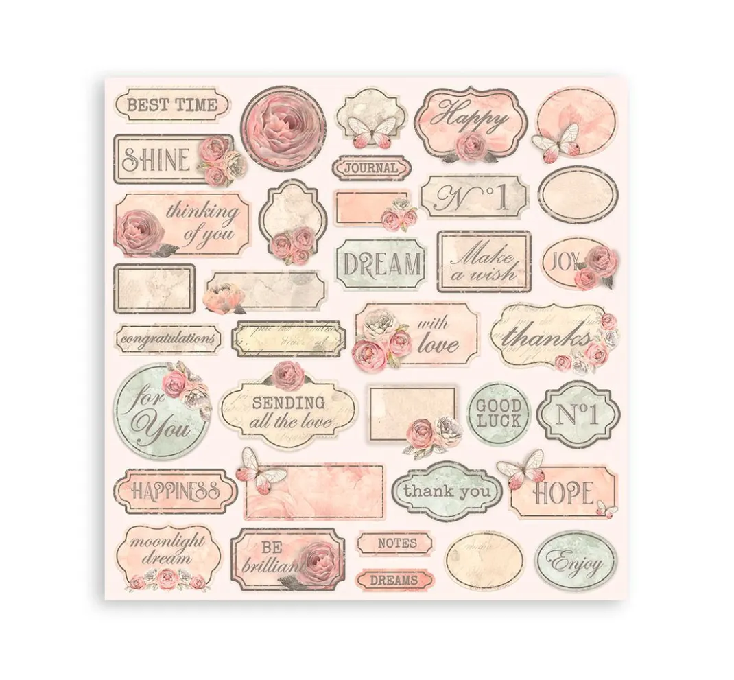 Stamperia Farb- & Motivblöcke|Scrapbooking>Scrapbooking Pad "Shabby Rose"