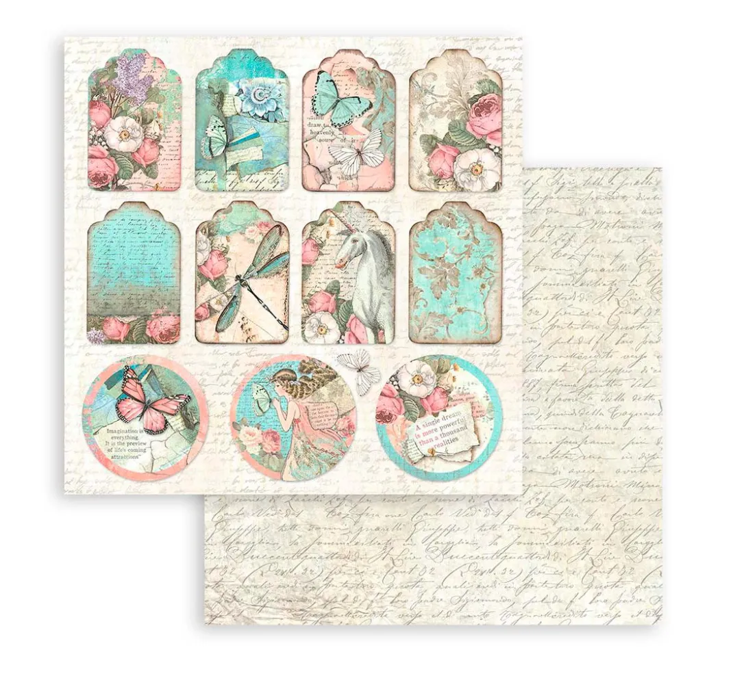 Kinder Stamperia Papier|Farb- & Motivblöcke>Scrapbooking Pad "Wonderland"