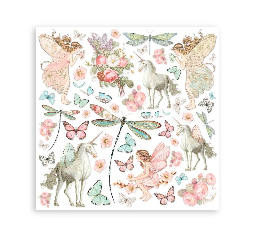 Kinder Stamperia Papier|Farb- & Motivblöcke>Scrapbooking Pad "Wonderland"