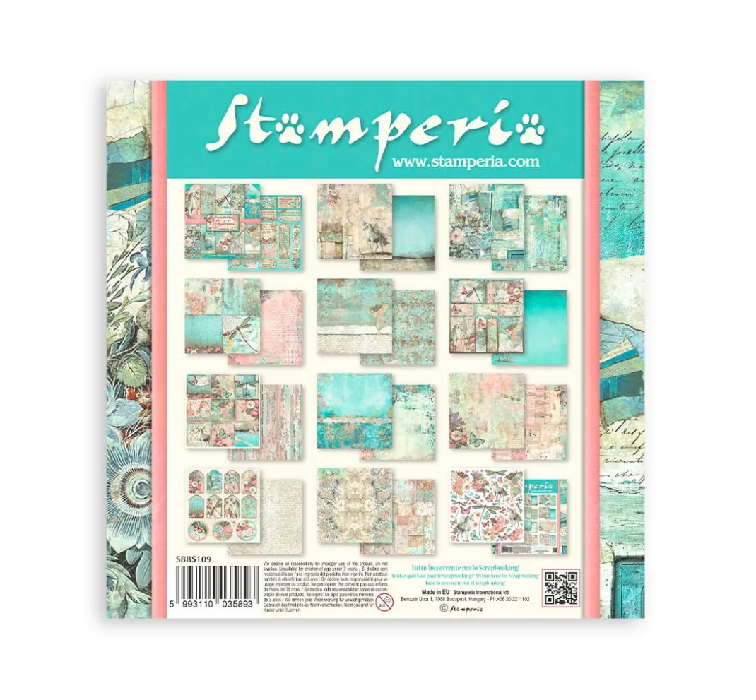 Kinder Stamperia Papier|Farb- & Motivblöcke>Scrapbooking Pad "Wonderland"