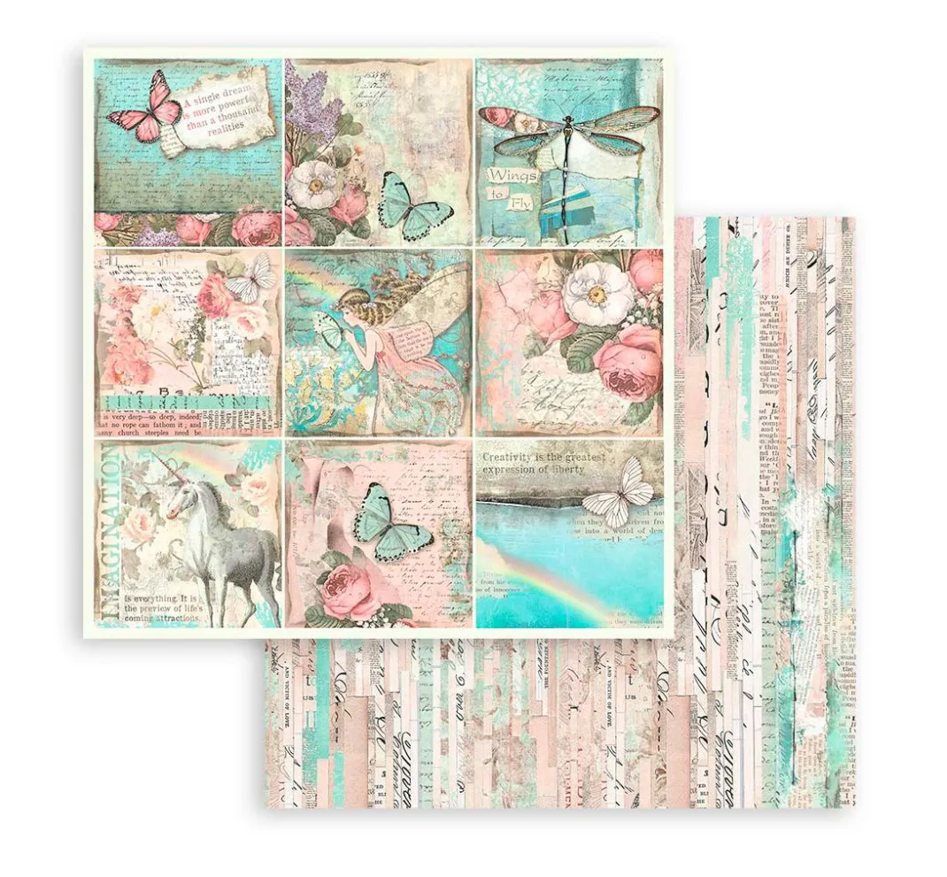 Kinder Stamperia Papier|Farb- & Motivblöcke>Scrapbooking Pad "Wonderland"