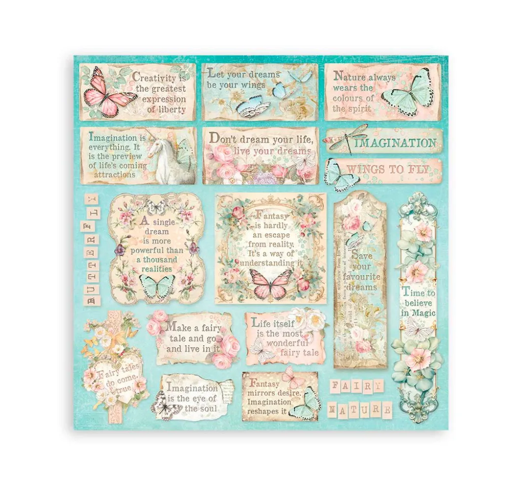 Kinder Stamperia Papier|Farb- & Motivblöcke>Scrapbooking Pad "Wonderland"