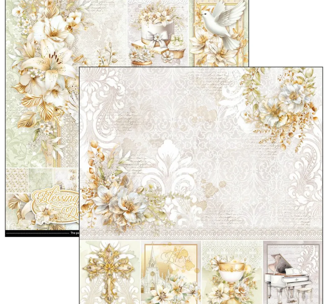 Ciao Bella Farb- & Motivblöcke|Scrapbooking>Scrapbook-Papier "Blessing Day"