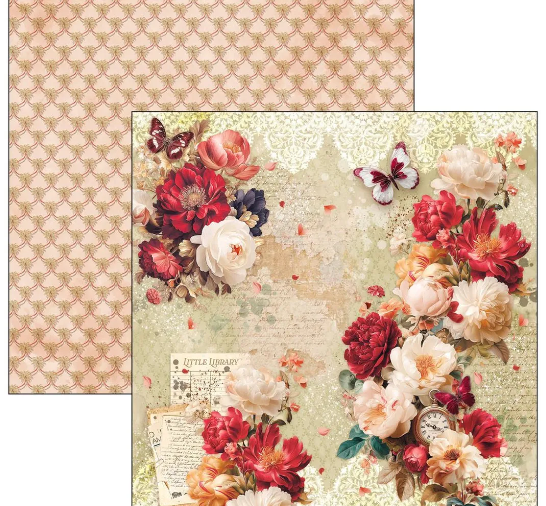Ciao Bella Scrapbooking|Farb- & Motivblöcke>Scrapbook-Papier "Book Lovers"