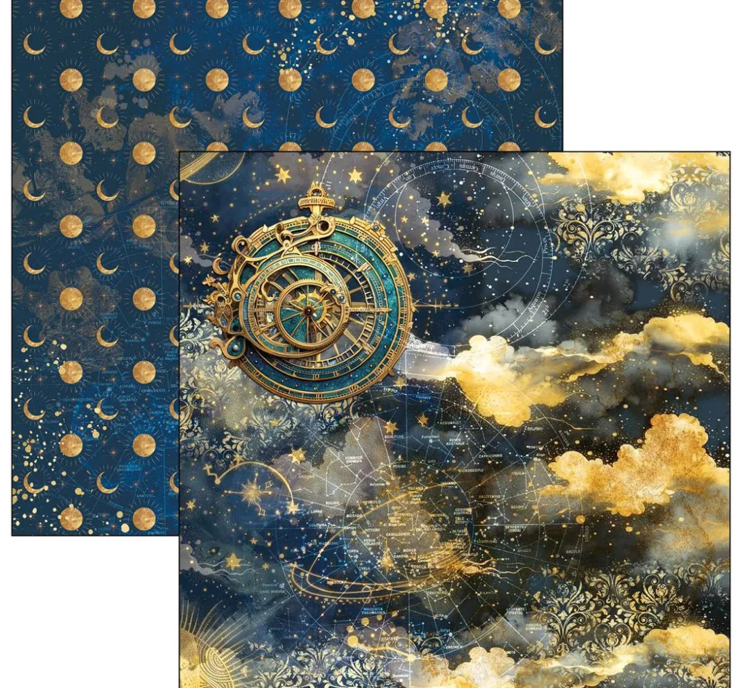 Ciao Bella Farb- & Motivblöcke|Scrapbooking>Scrapbook-Papier "Celestial"