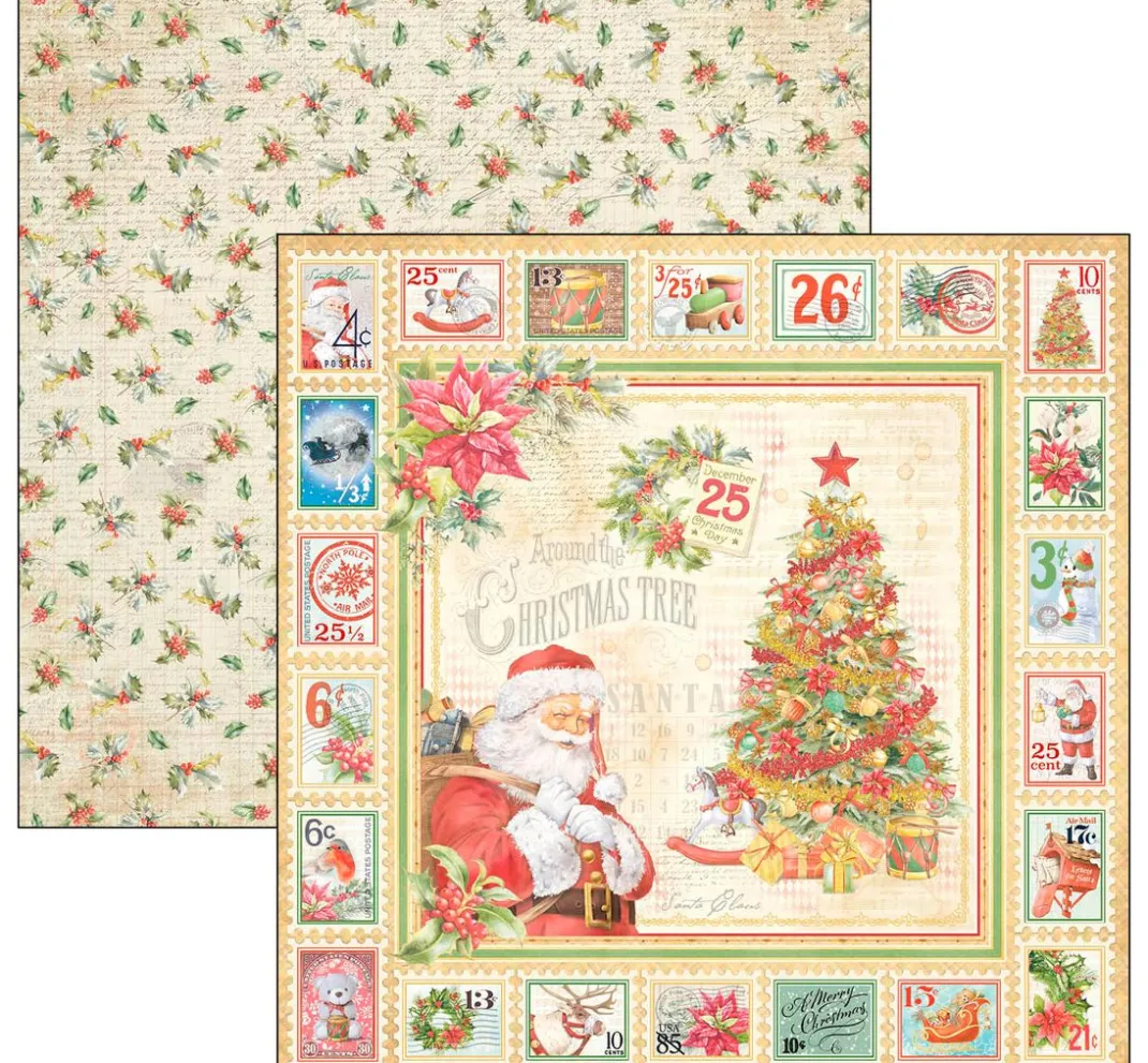 Kinder Ciao Bella Papier|Farb- & Motivblöcke>Scrapbook-Papier "Dear Santa"