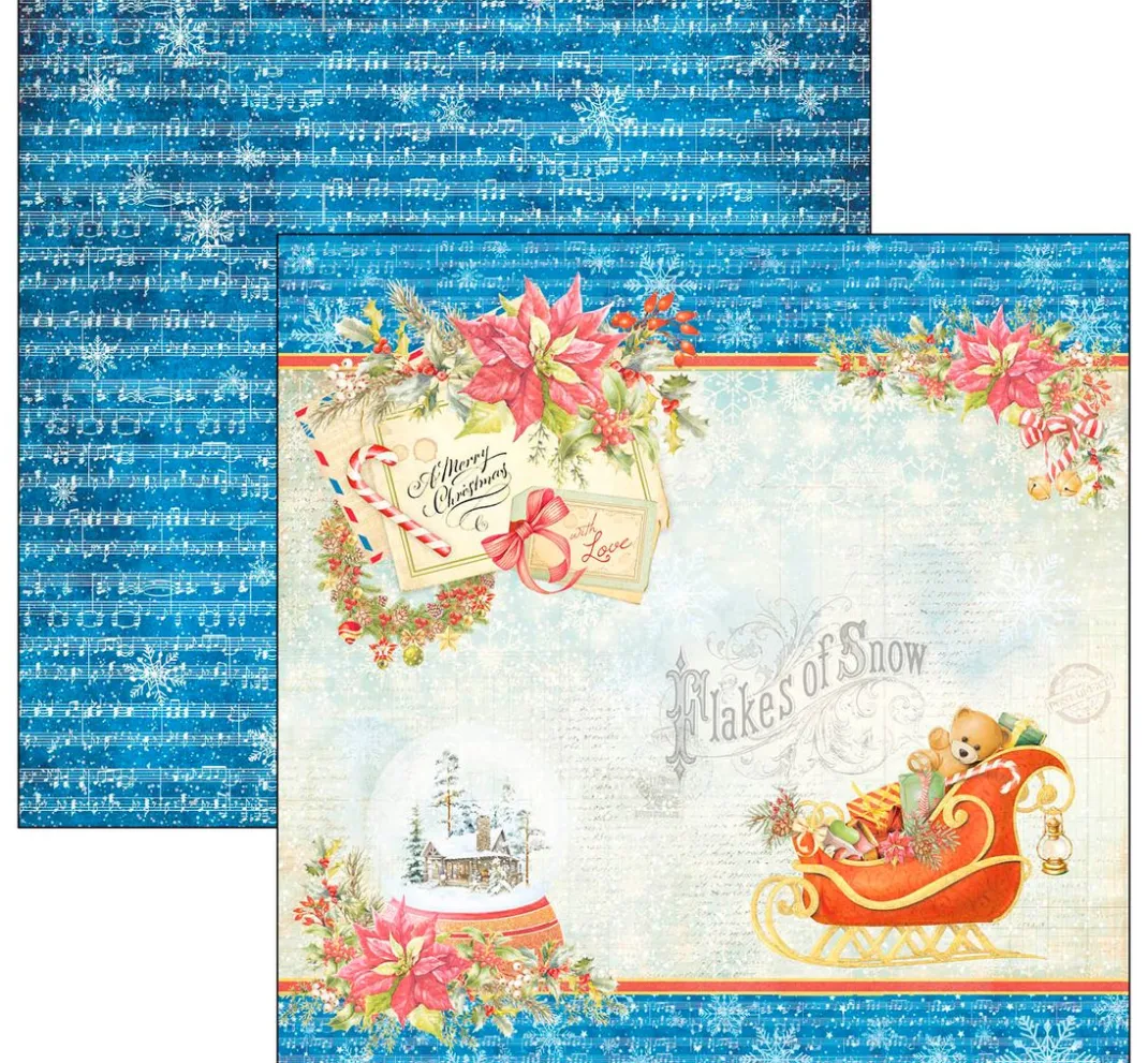 Kinder Ciao Bella Papier|Farb- & Motivblöcke>Scrapbook-Papier "Dear Santa"