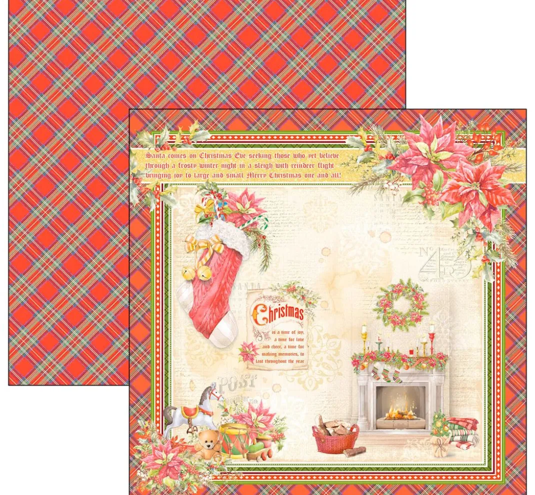 Kinder Ciao Bella Papier|Farb- & Motivblöcke>Scrapbook-Papier "Dear Santa"