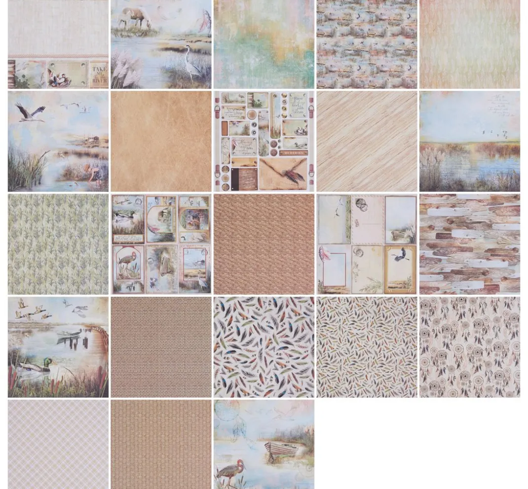Ciao Bella Farb- & Motivblöcke|Scrapbooking>Scrapbook-Papier "delta"
