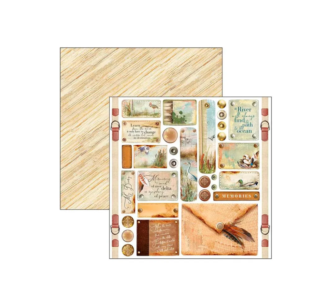 Ciao Bella Farb- & Motivblöcke|Scrapbooking>Scrapbook-Papier "delta"