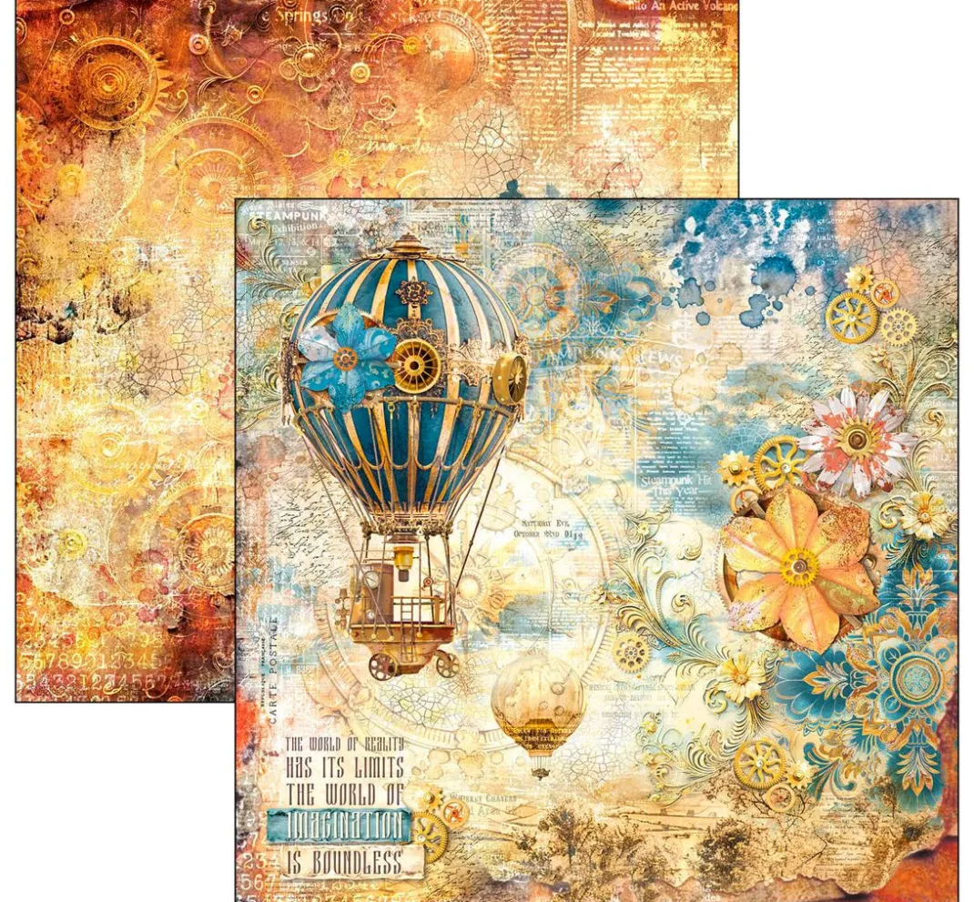 Ciao Bella Farb- & Motivblöcke|Scrapbooking>Scrapbook-Papier "Esprit de Voyage"