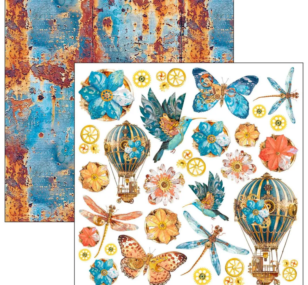 Ciao Bella Farb- & Motivblöcke|Scrapbooking>Scrapbook-Papier "Esprit de Voyage"
