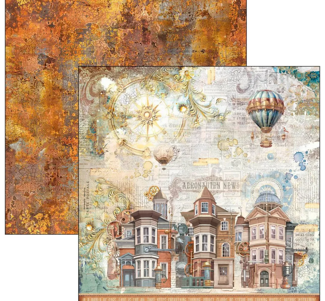 Ciao Bella Farb- & Motivblöcke|Scrapbooking>Scrapbook-Papier "Esprit de Voyage"
