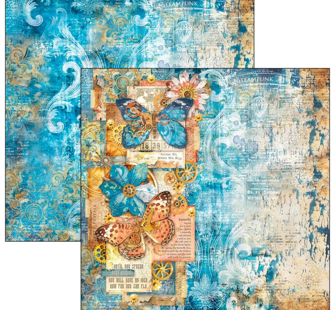Ciao Bella Farb- & Motivblöcke|Scrapbooking>Scrapbook-Papier "Esprit de Voyage"