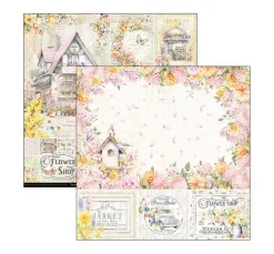 Ciao Bella Farb- & Motivblöcke|Scrapbooking>Scrapbook-Papier "Flower Shop"