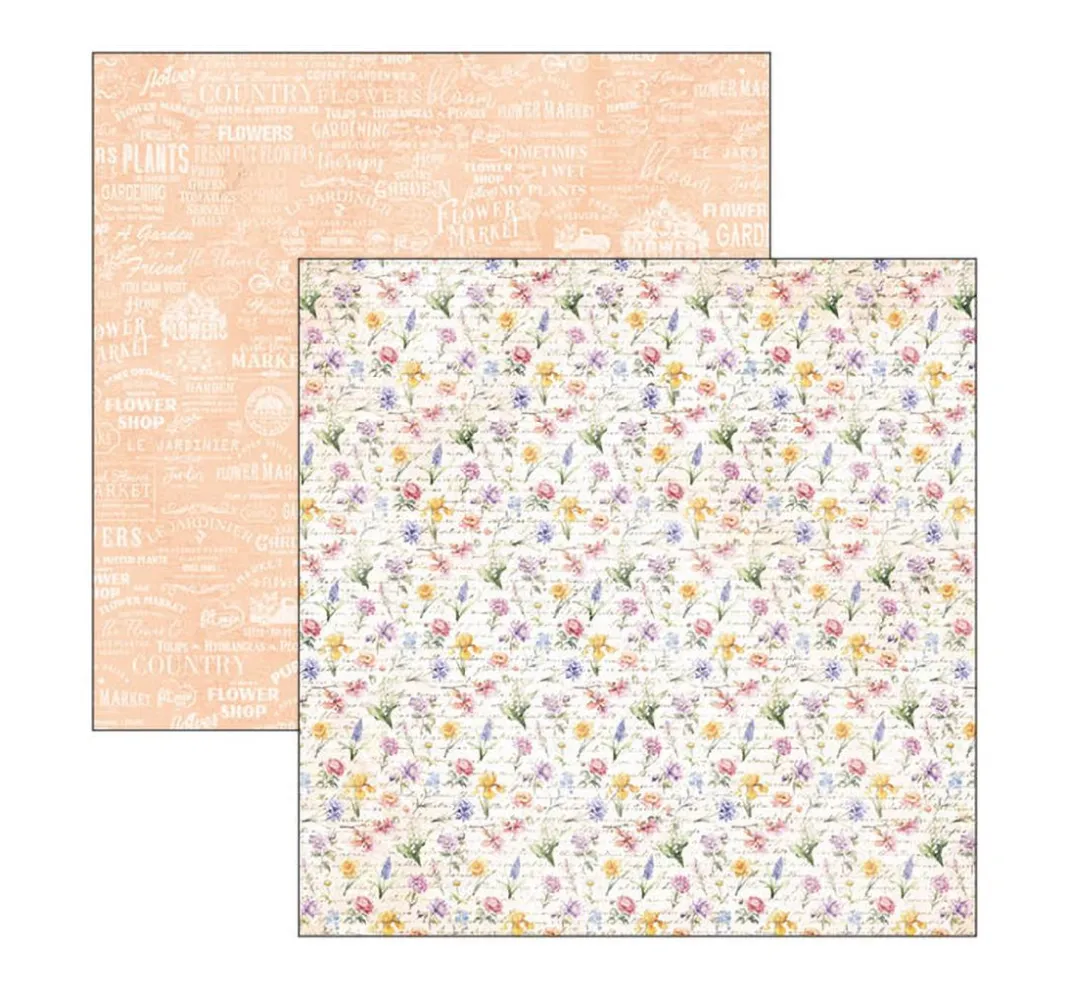 Ciao Bella Farb- & Motivblöcke|Scrapbooking>Scrapbook-Papier "Flower Shop"