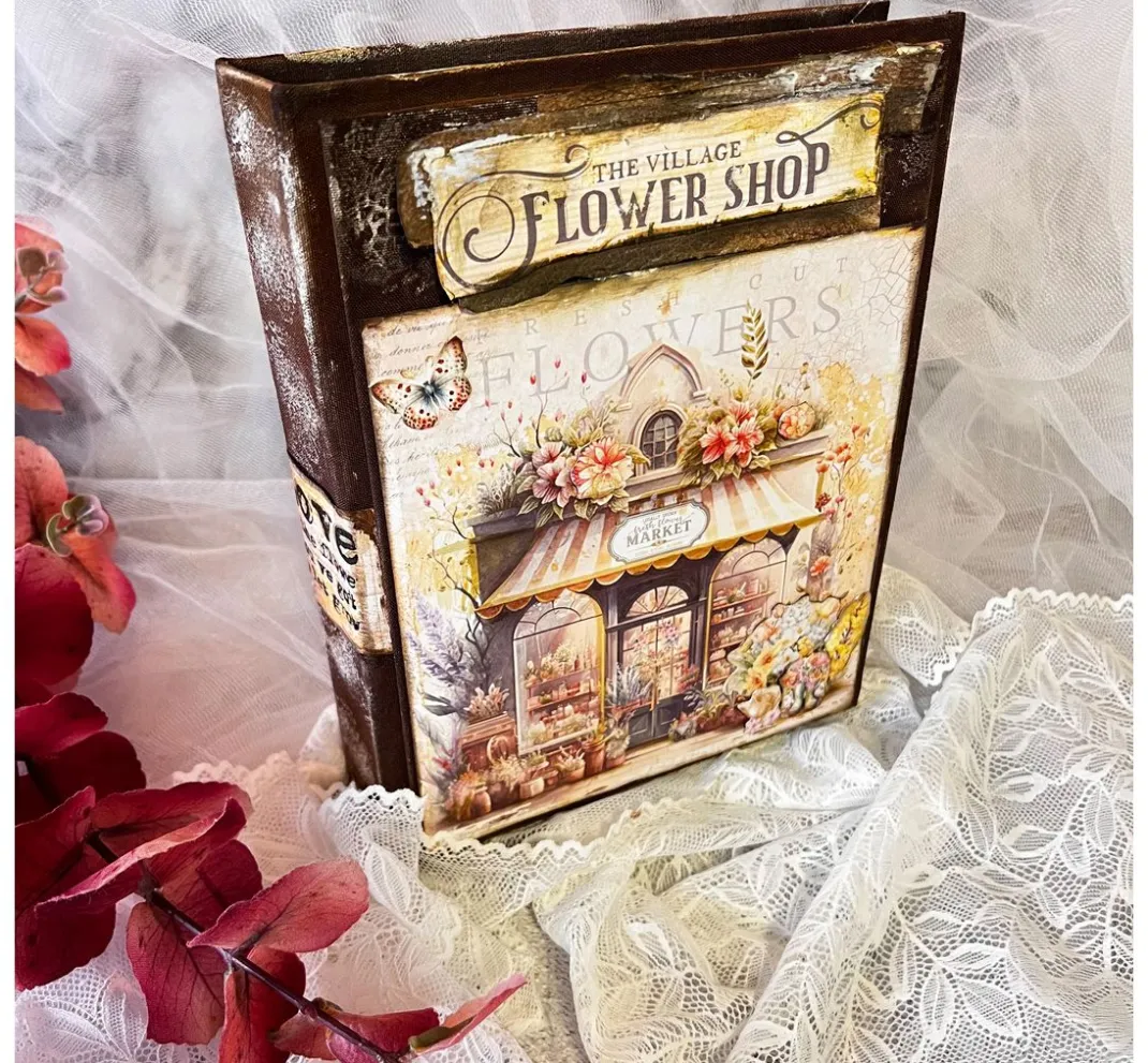 Ciao Bella Farb- & Motivblöcke|Scrapbooking>Scrapbook-Papier "Flower Shop"