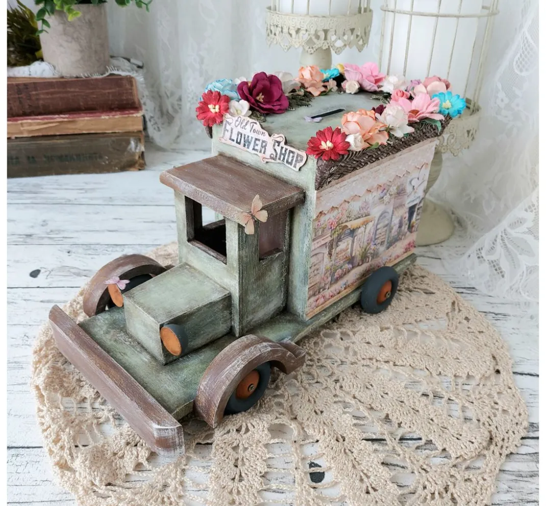 Ciao Bella Farb- & Motivblöcke|Scrapbooking>Scrapbook-Papier "Flower Shop"