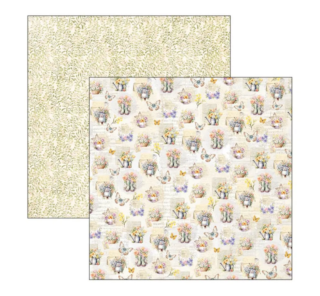 Ciao Bella Farb- & Motivblöcke|Scrapbooking>Scrapbook-Papier "Flower Shop"