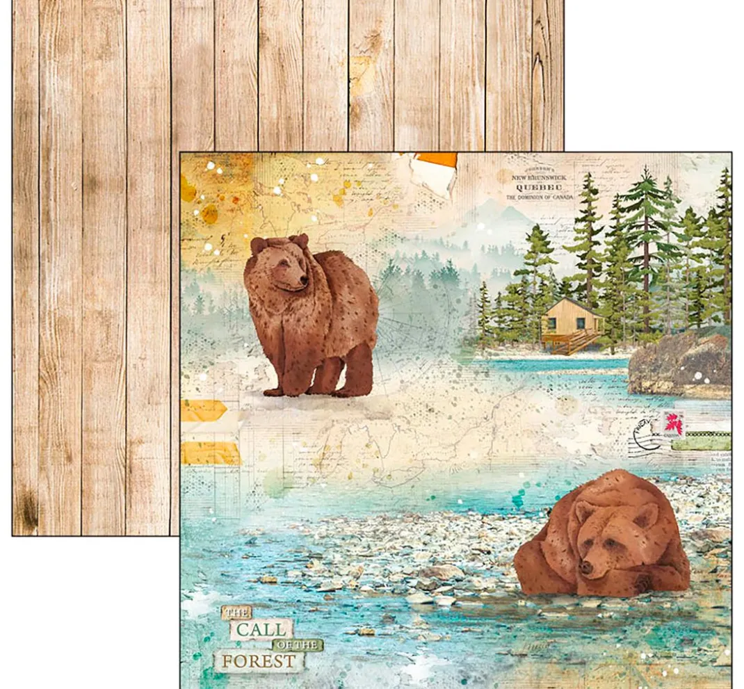 Kinder Ciao Bella Papier|Farb- & Motivblöcke>Scrapbook-Papier "Into the Wild"