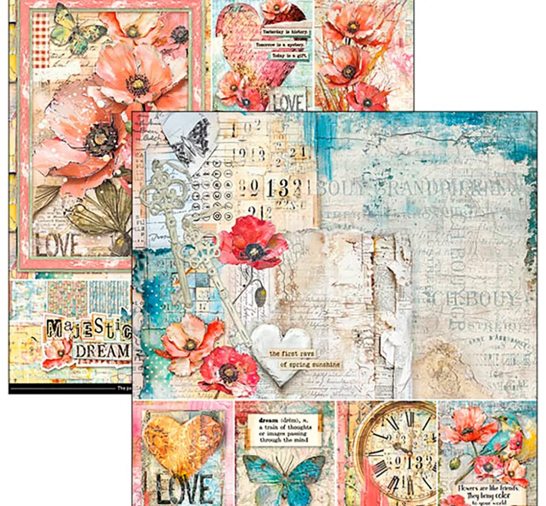 Ciao Bella Farb- & Motivblöcke|Scrapbooking>Scrapbook-Papier "Majestic Dream"