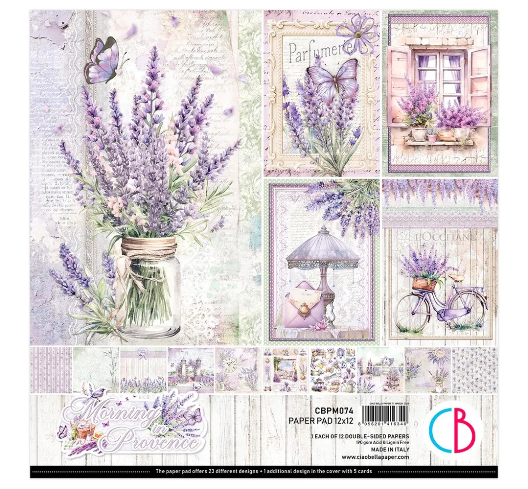 Ciao Bella Farb- & Motivblöcke|Scrapbooking>Scrapbook-Papier "Morning in Provence"