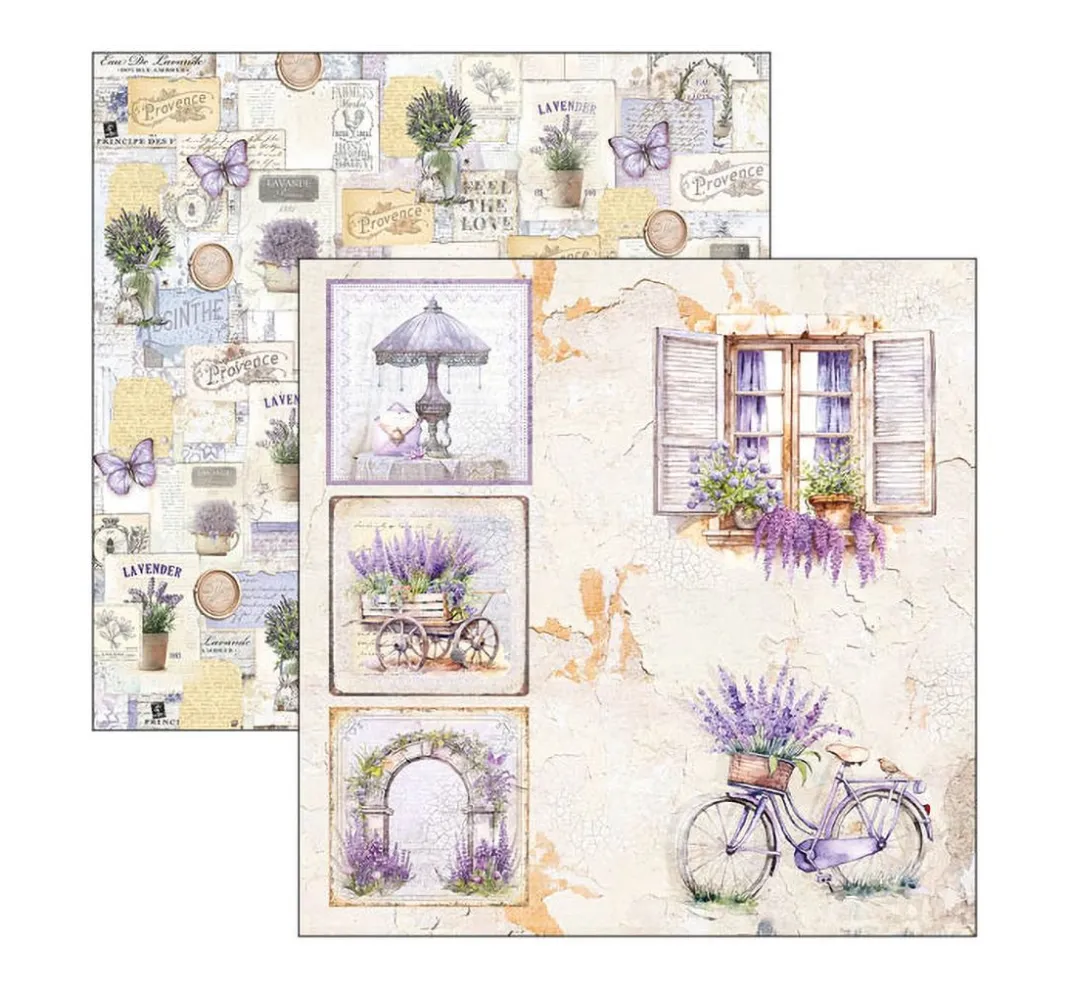 Ciao Bella Farb- & Motivblöcke|Scrapbooking>Scrapbook-Papier "Morning in Provence"