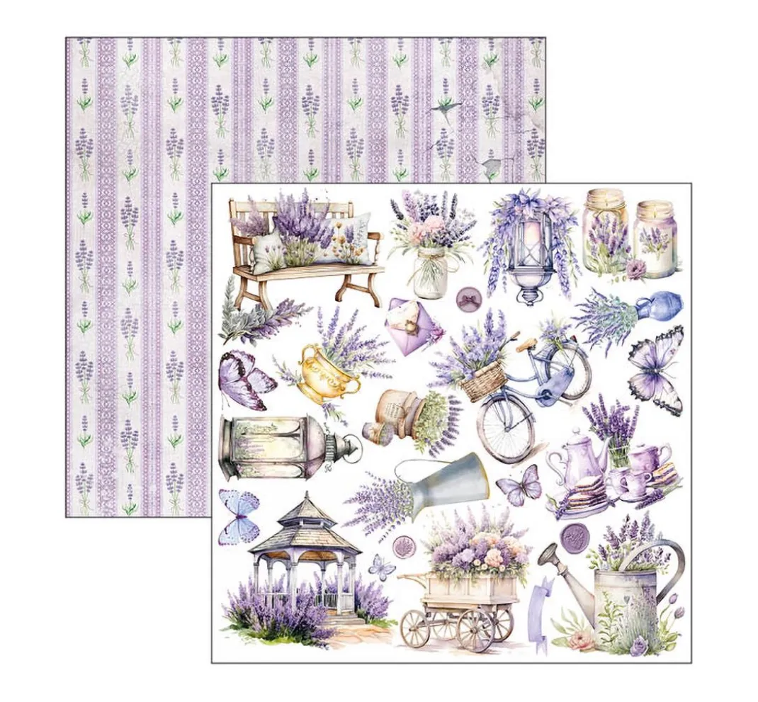 Ciao Bella Farb- & Motivblöcke|Scrapbooking>Scrapbook-Papier "Morning in Provence"