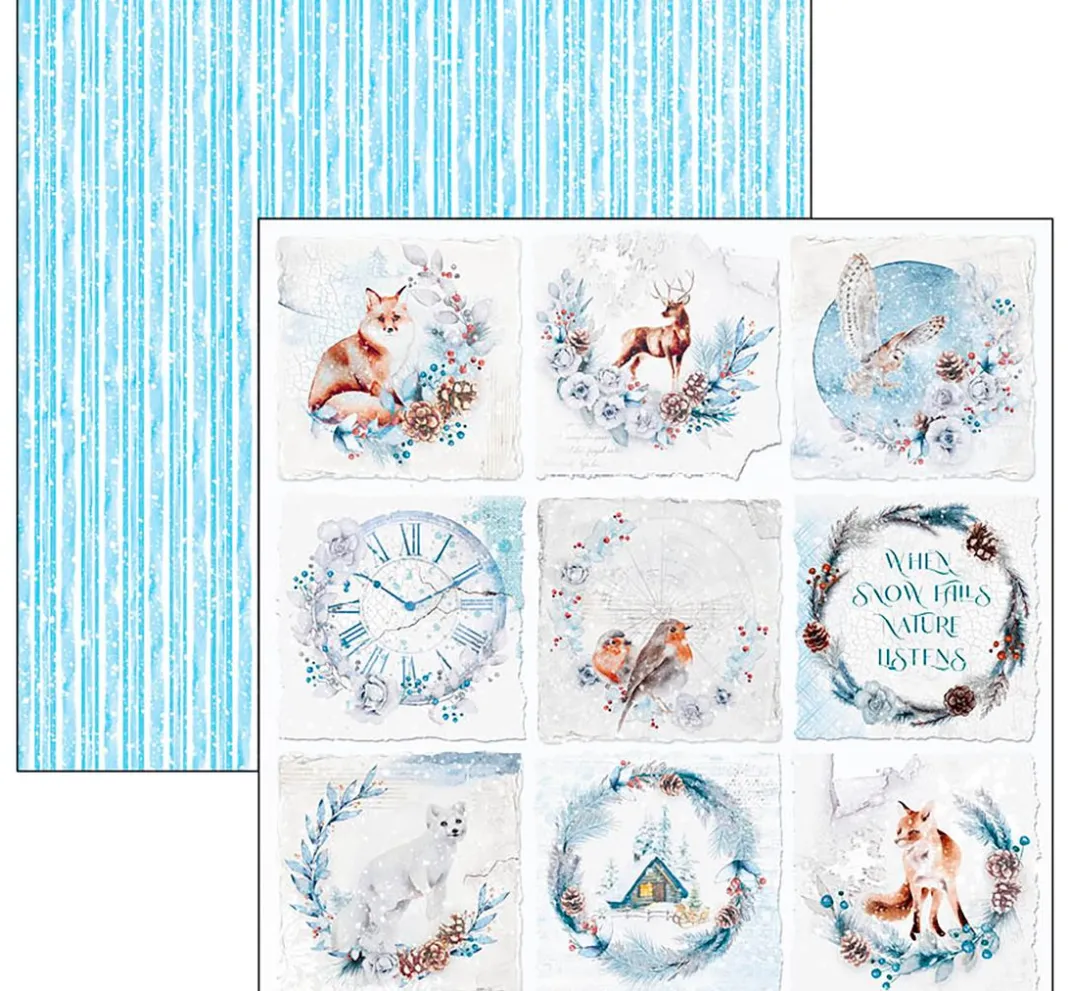 Kinder Ciao Bella Papier|Farb- & Motivblöcke>Scrapbook-Papier "Winter Journey"