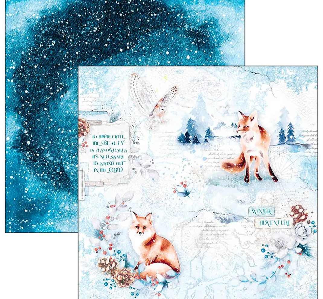 Kinder Ciao Bella Papier|Farb- & Motivblöcke>Scrapbook-Papier "Winter Journey"