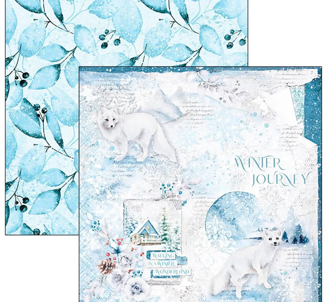 Kinder Ciao Bella Papier|Farb- & Motivblöcke>Scrapbook-Papier "Winter Journey"