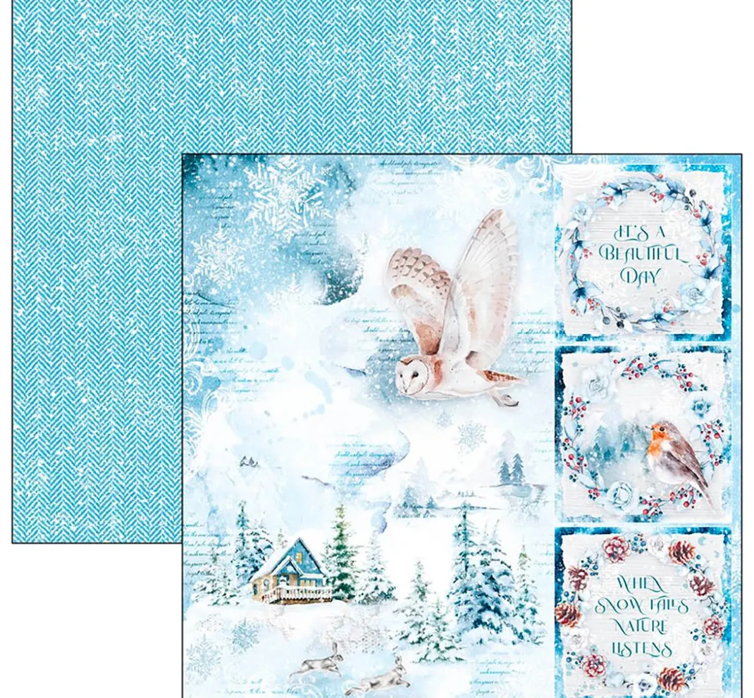 Kinder Ciao Bella Papier|Farb- & Motivblöcke>Scrapbook-Papier "Winter Journey"