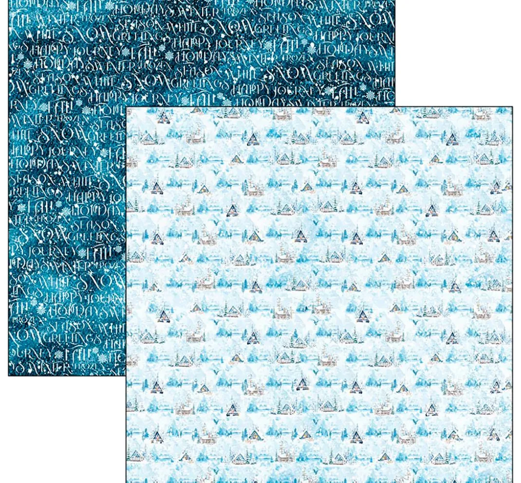 Kinder Ciao Bella Papier|Farb- & Motivblöcke>Scrapbook-Papier "Winter Journey"
