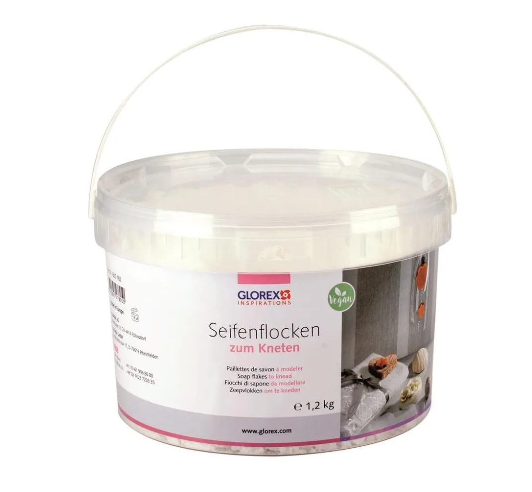 GLOREX Seifen-Design|Seifen>Seifenflocken zum Kneten, Weiss