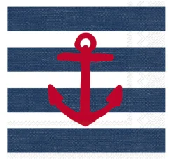 IHR Maritim|Serviettentechnik>Serviette "Anchor blue"