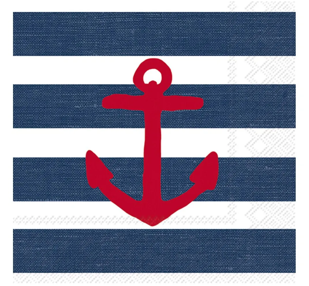 IHR Maritim|Serviettentechnik>Serviette "Anchor blue"