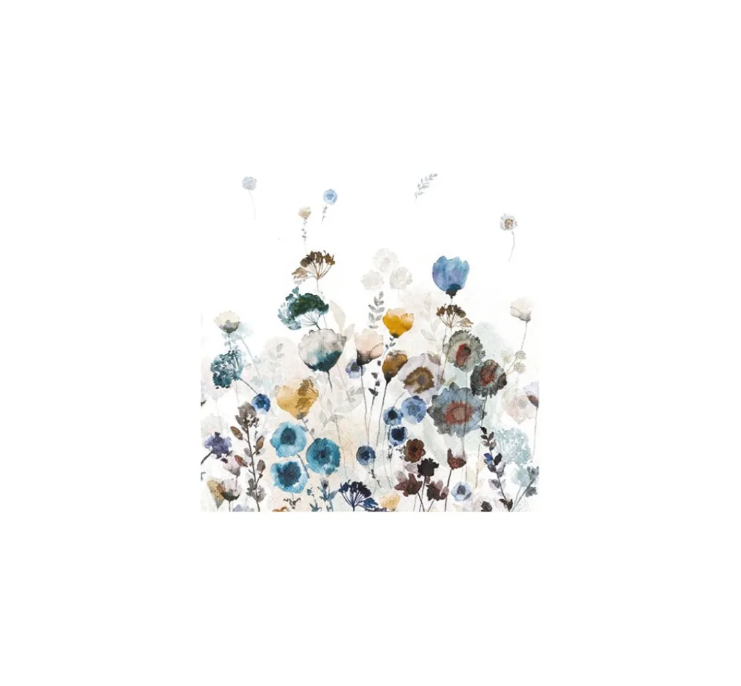 HOME FASHION Frühling|Serviettentechnik>Serviette "Aquarell Wiese"