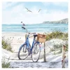 Ambiente Maritim|Serviettentechnik>Serviette "Auszeit am Strand"